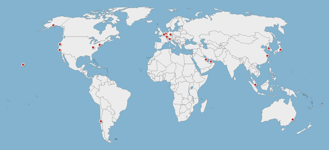 Kalitta Air destinations map.
